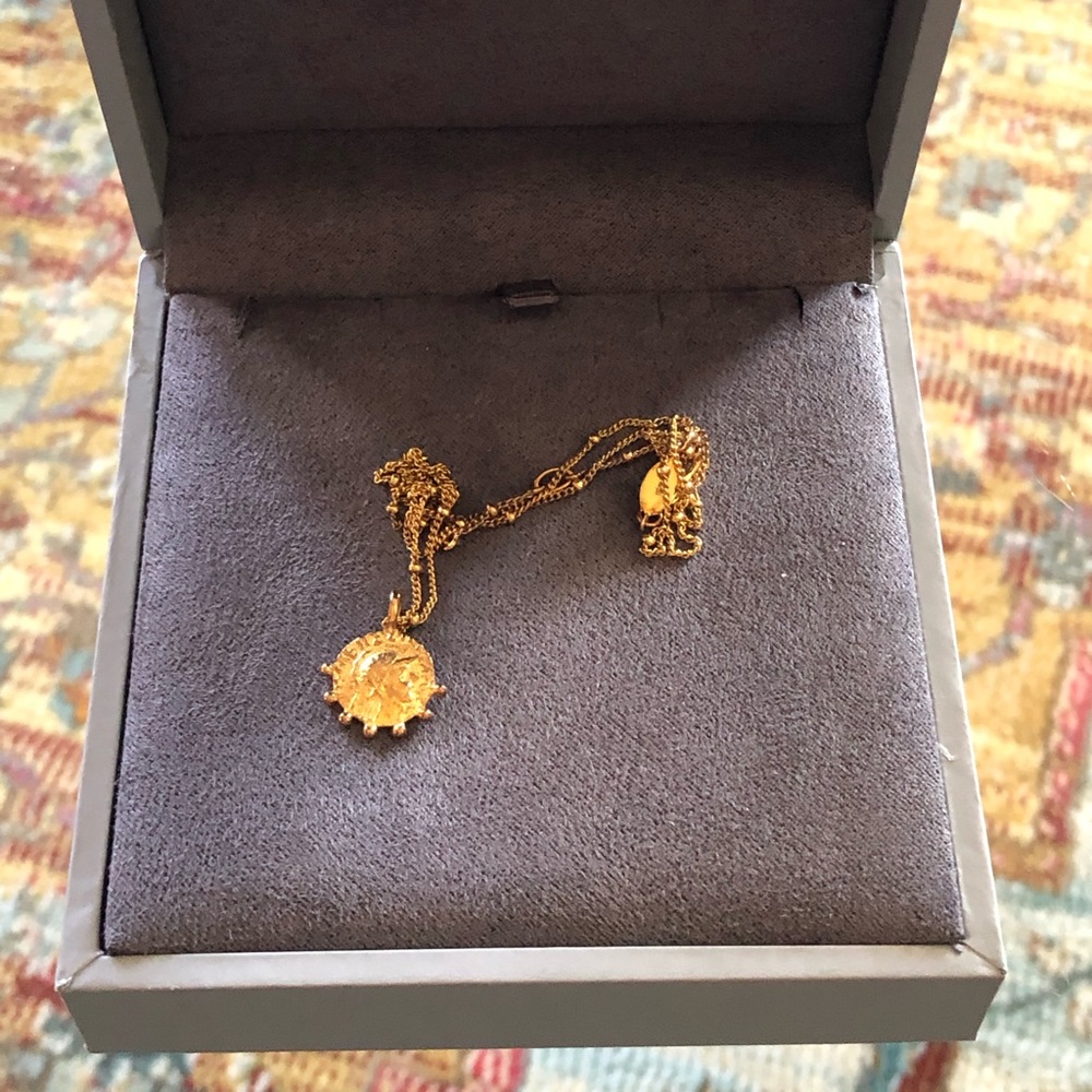 Missoma gold plated coin necklace